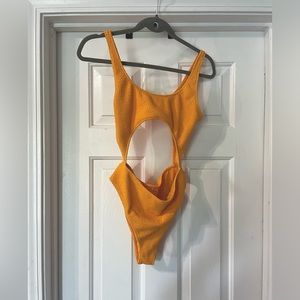 La Hearts cutout one piece swimsuit